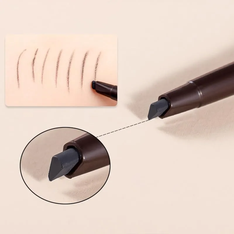 AddFavor Eyebrow Pencil Waterproof Eyebrow Definer Pencil with Brush for Women Makeup, Grey Brow Pencil, 5 Count