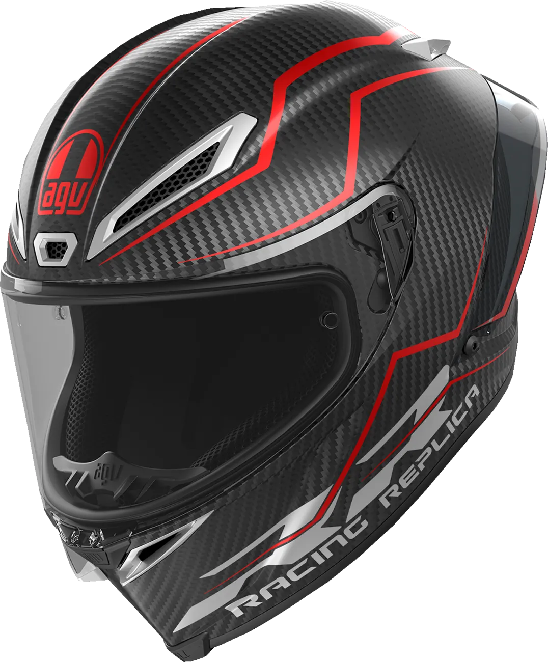 AGV Pista GP RR Helmet - Intrepido - Matte Carbon/Black/Red - Large 2118356002-019-L