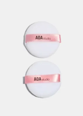 AOA Cotton Powder Puff- 2 Pack