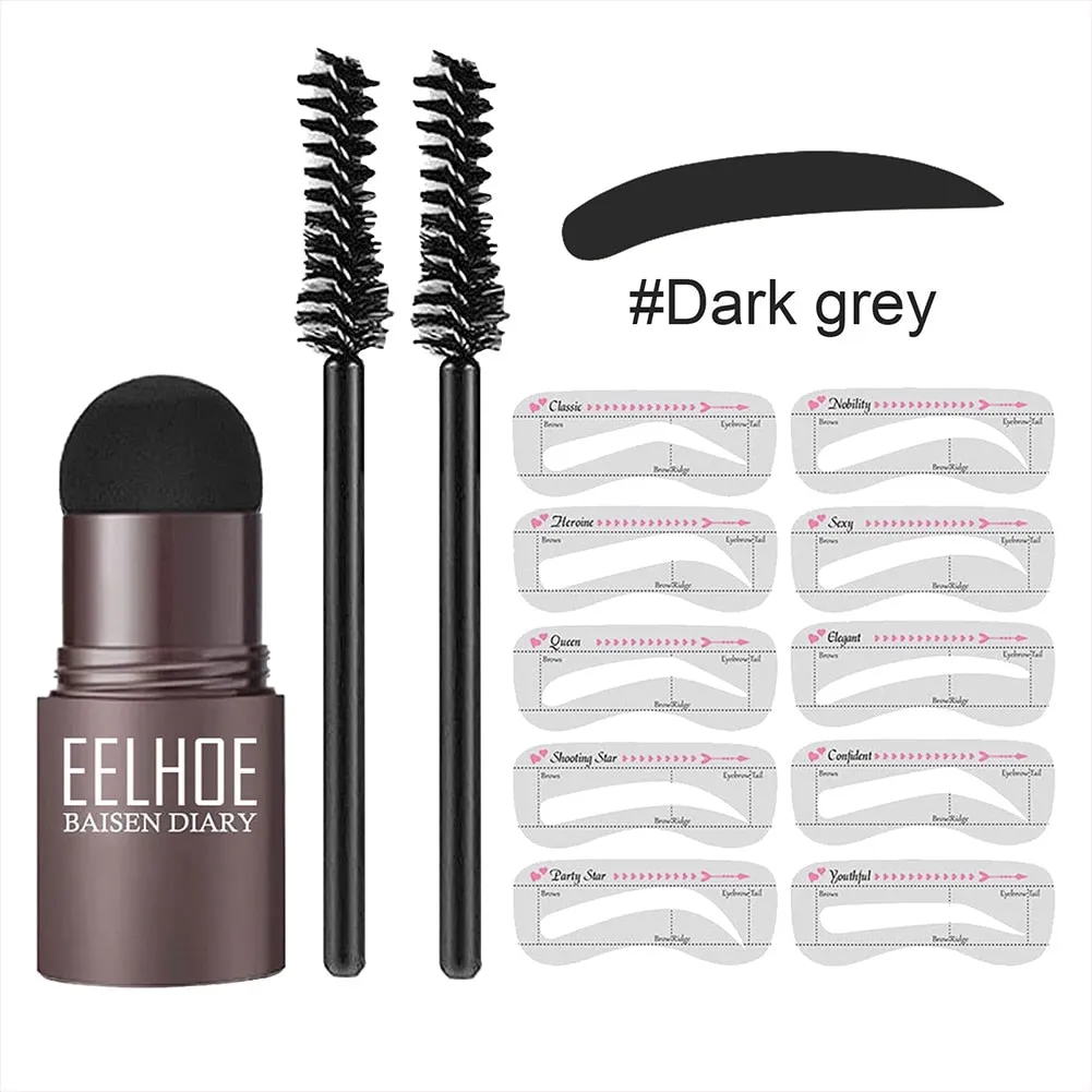 Beauty Makeup One Step Eyebrow Stamp Shaping Kit Brow Set