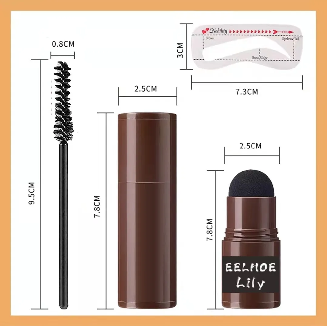 Beauty Makeup One Step Eyebrow Stamp Shaping Kit Brow Set