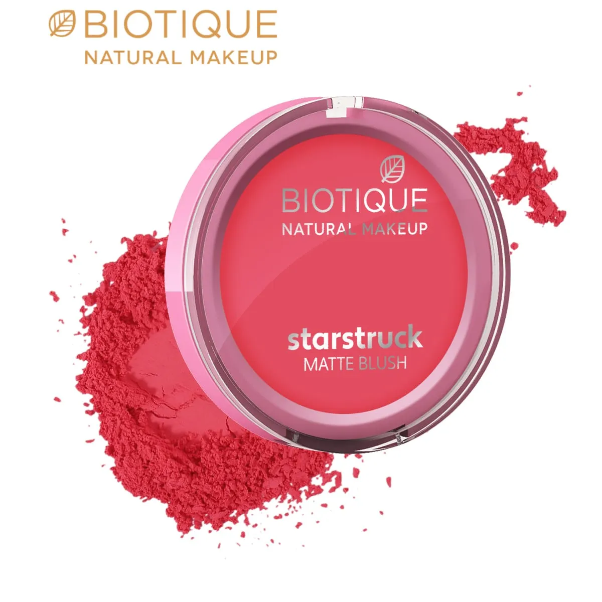 Biotique Natural Makeup Starstruck Matte Blush, Promise In Pink, 6g