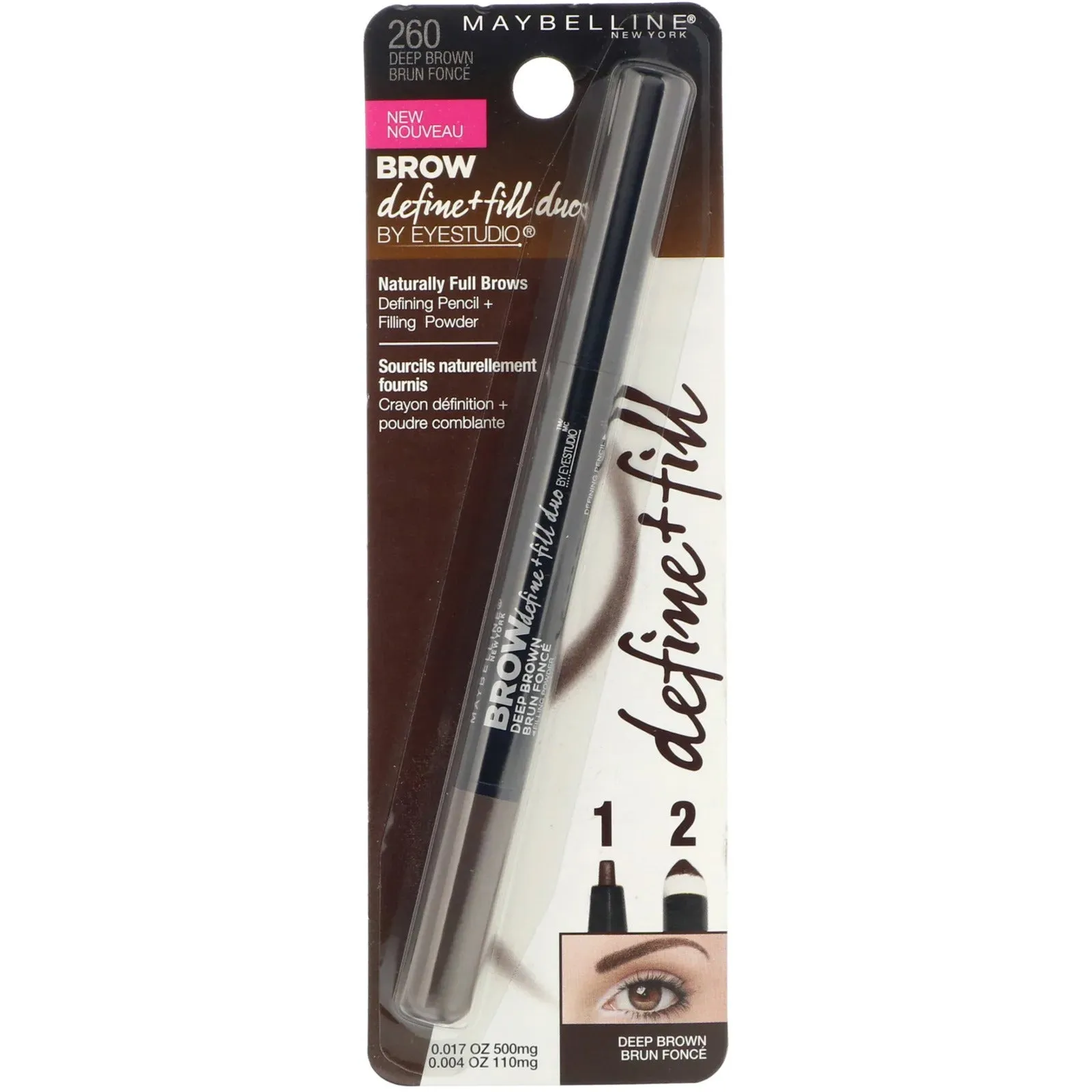 BROW DEFINE & FILL DUO Deep Brown