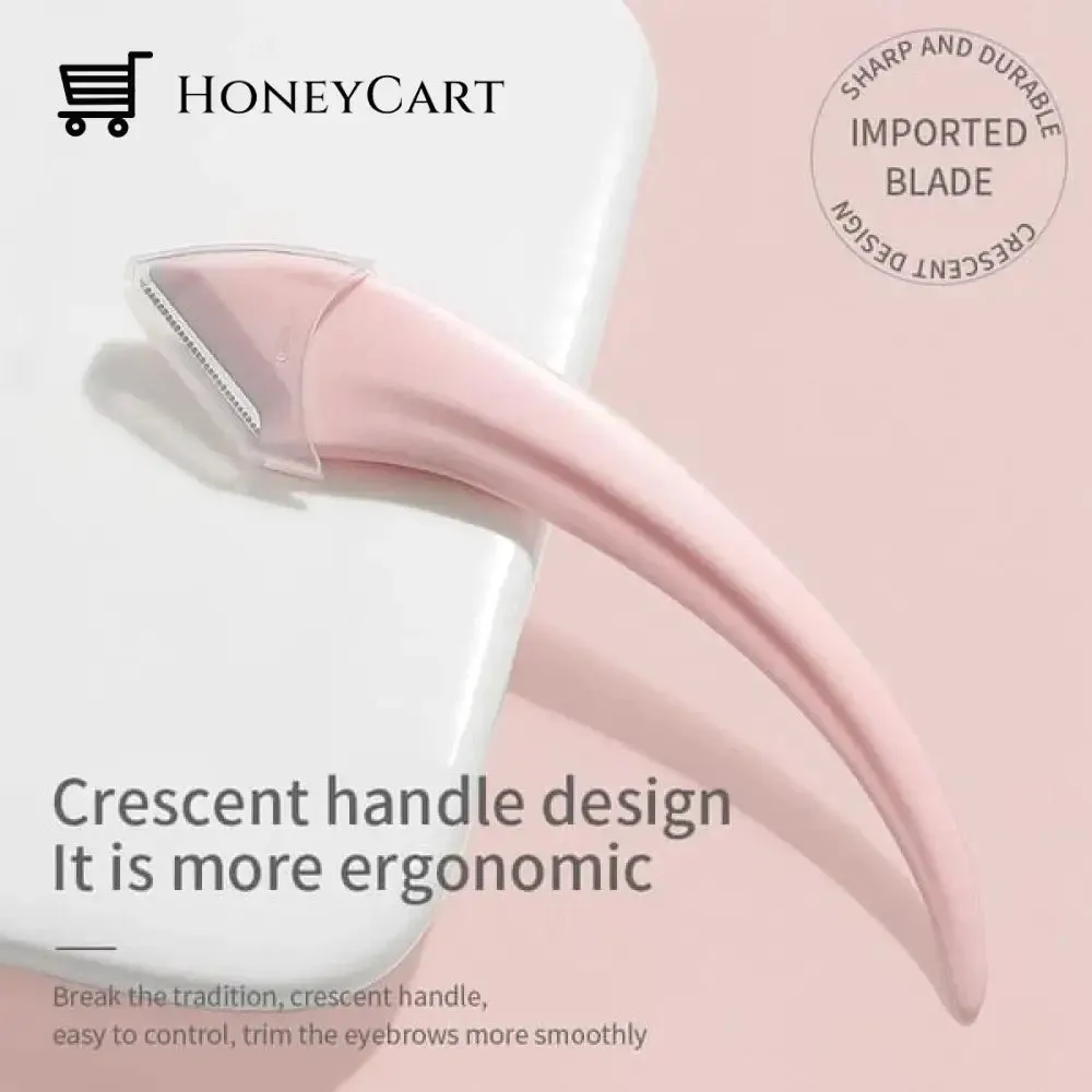 Crescent eyebrow trimmer set eyebrow scissors with comb