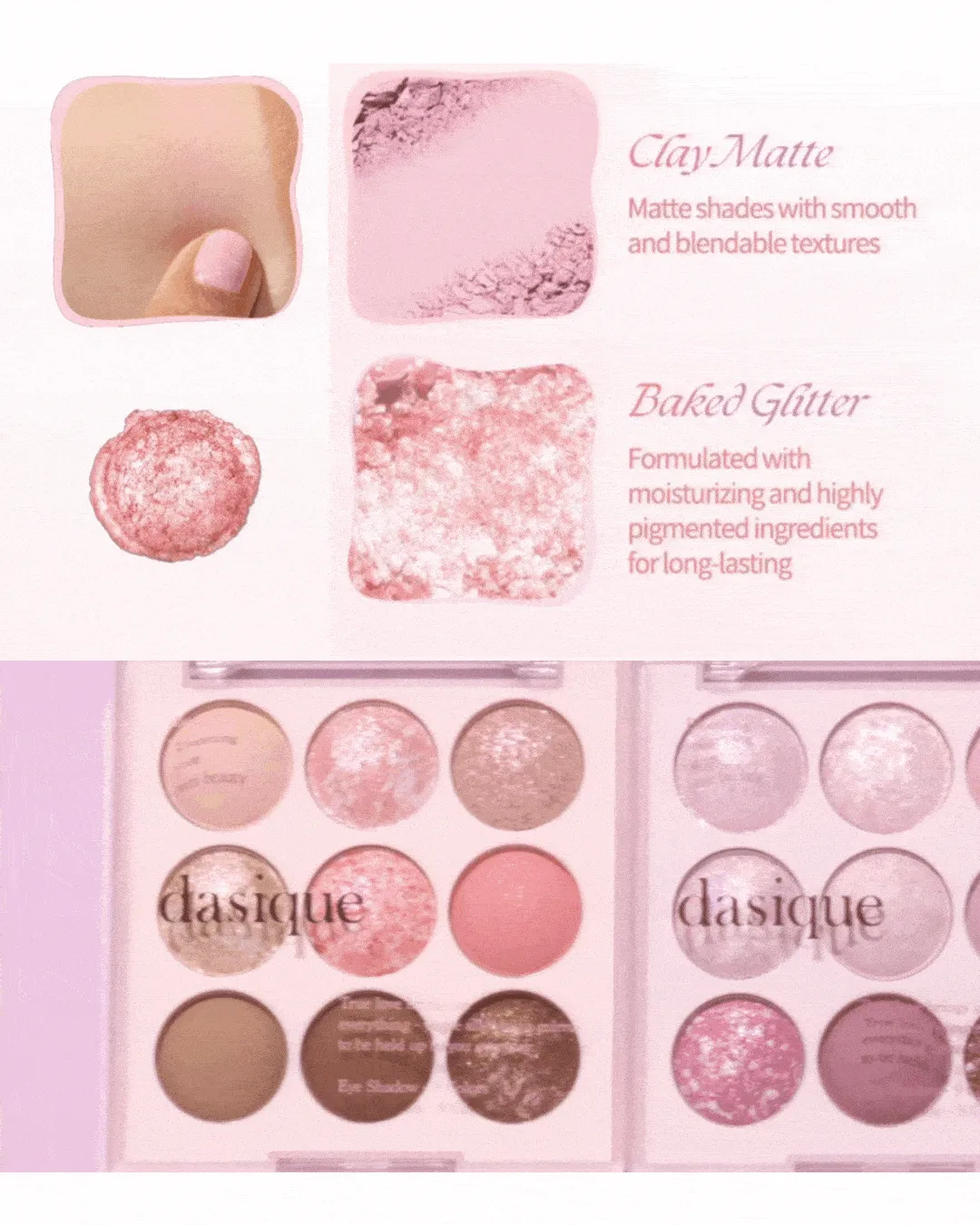 Dasique Eyeshadow Palette (Ice Cream Collection) [3 colours]