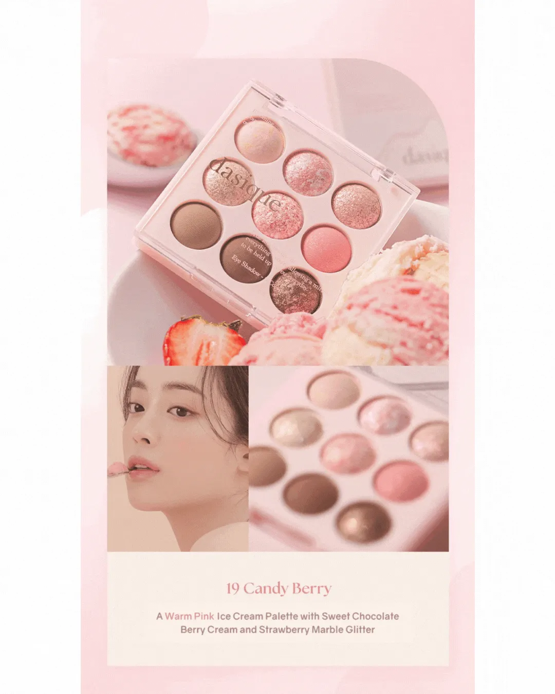 Dasique Eyeshadow Palette (Ice Cream Collection) [3 colours]