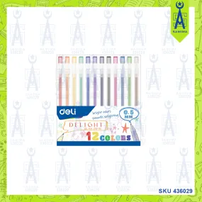 DELI G119-12C DELIGHT GEL PEN 0.5MM 12CC