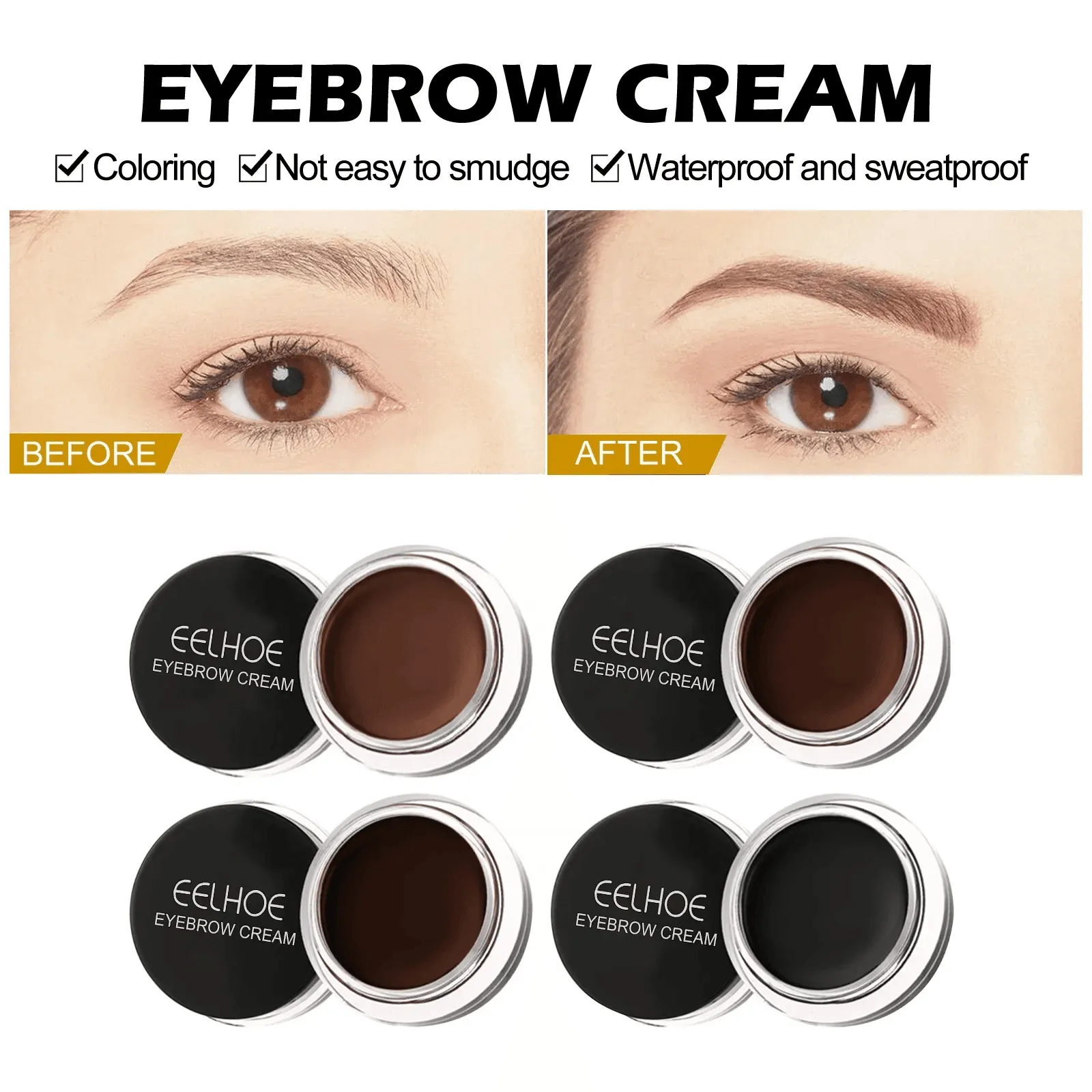 Eelhoe Long Lasting Eyebrow Cream - 3g