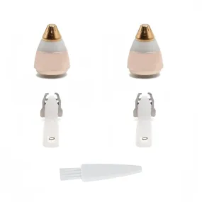 Eyebrow Hair Remover replacement heads for Finishing Touch Flawless Brows Eyebrow Hair Remover,Painless Blades with Cleaning Brush - As Seen on TV (flawless eyebrow replacement heads, 2 pack)