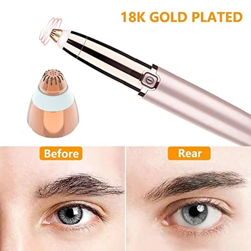 Eyebrow Hair Remover replacement heads for Finishing Touch Flawless Brows Eyebrow Hair Remover,Painless Blades with Cleaning Brush - As Seen on TV (flawless eyebrow replacement heads, 2 pack)