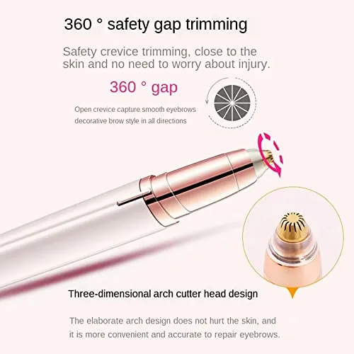 Eyebrow Hair Remover replacement heads for Finishing Touch Flawless Brows Eyebrow Hair Remover,Painless Blades with Cleaning Brush - As Seen on TV (flawless eyebrow replacement heads, 2 pack)