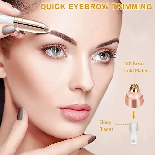 Eyebrow Hair Remover replacement heads for Finishing Touch Flawless Brows Eyebrow Hair Remover,Painless Blades with Cleaning Brush - As Seen on TV (flawless eyebrow replacement heads, 2 pack)