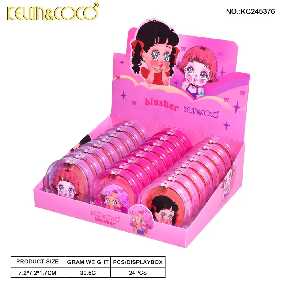 Face- Kevin&Coco Blushers KC245376 (24pc display, $1 each)