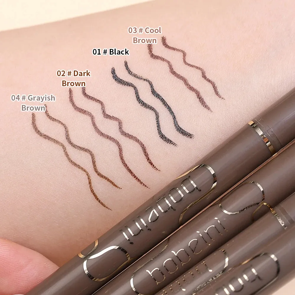 Flytonn-Smooth Thin Eyeliner Pen for Beginners Long Lasting Easy Draw and Modify Waterproof Liquid Black Brown Smooth Eyeliners Pencil