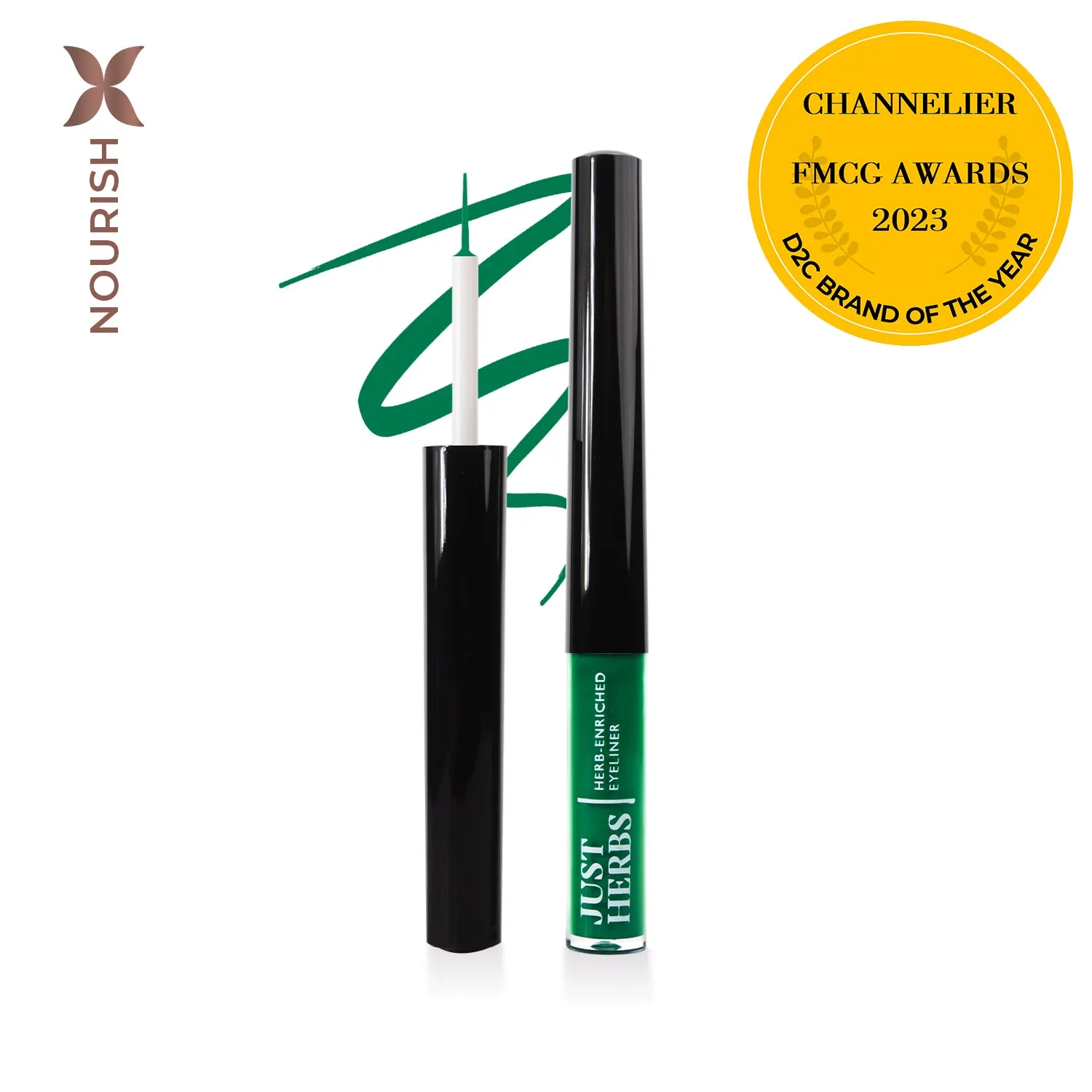 Herb-Enriched Waterproof Eyeliner with Jojoba Oil & Vitamin E