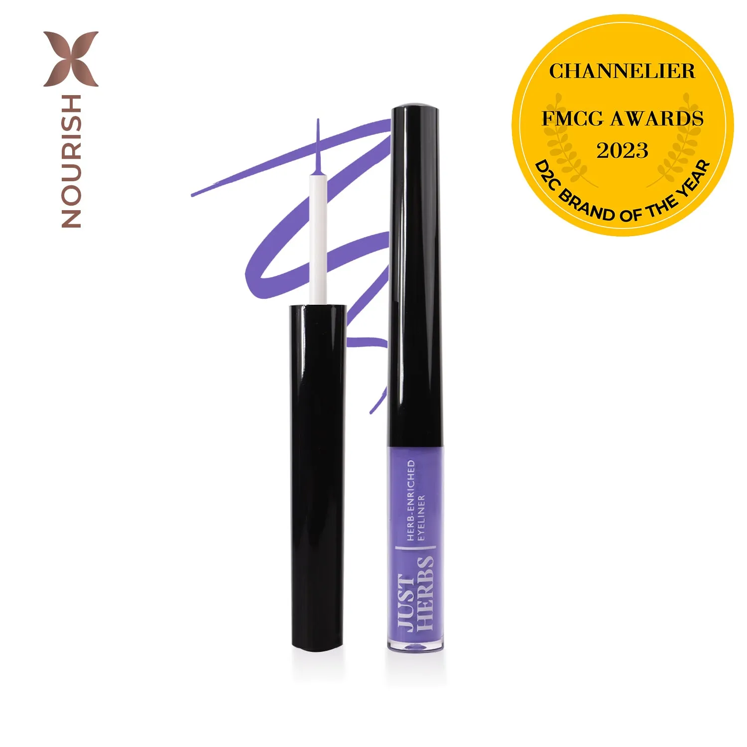 Herb-Enriched Waterproof Eyeliner with Jojoba Oil & Vitamin E
