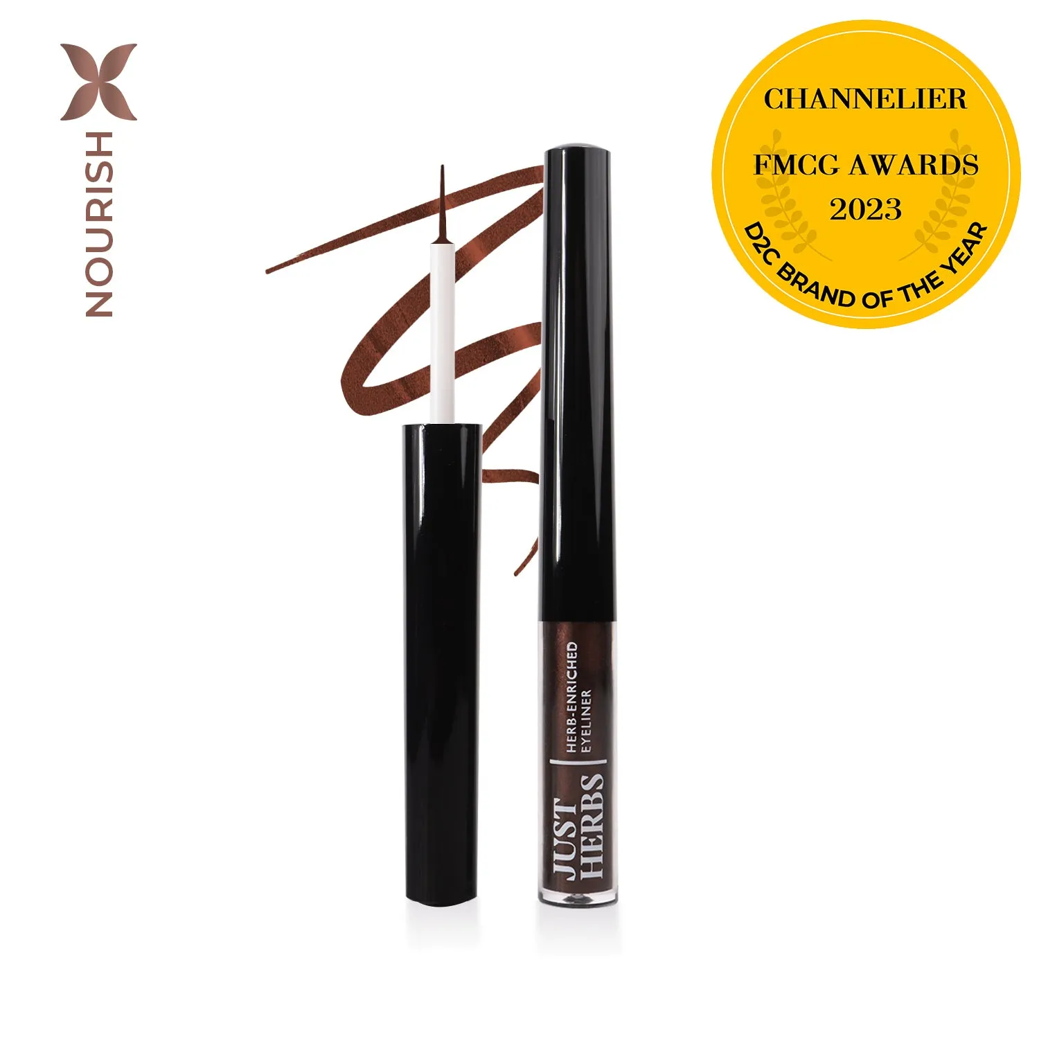 Herb-Enriched Waterproof Eyeliner with Jojoba Oil & Vitamin E