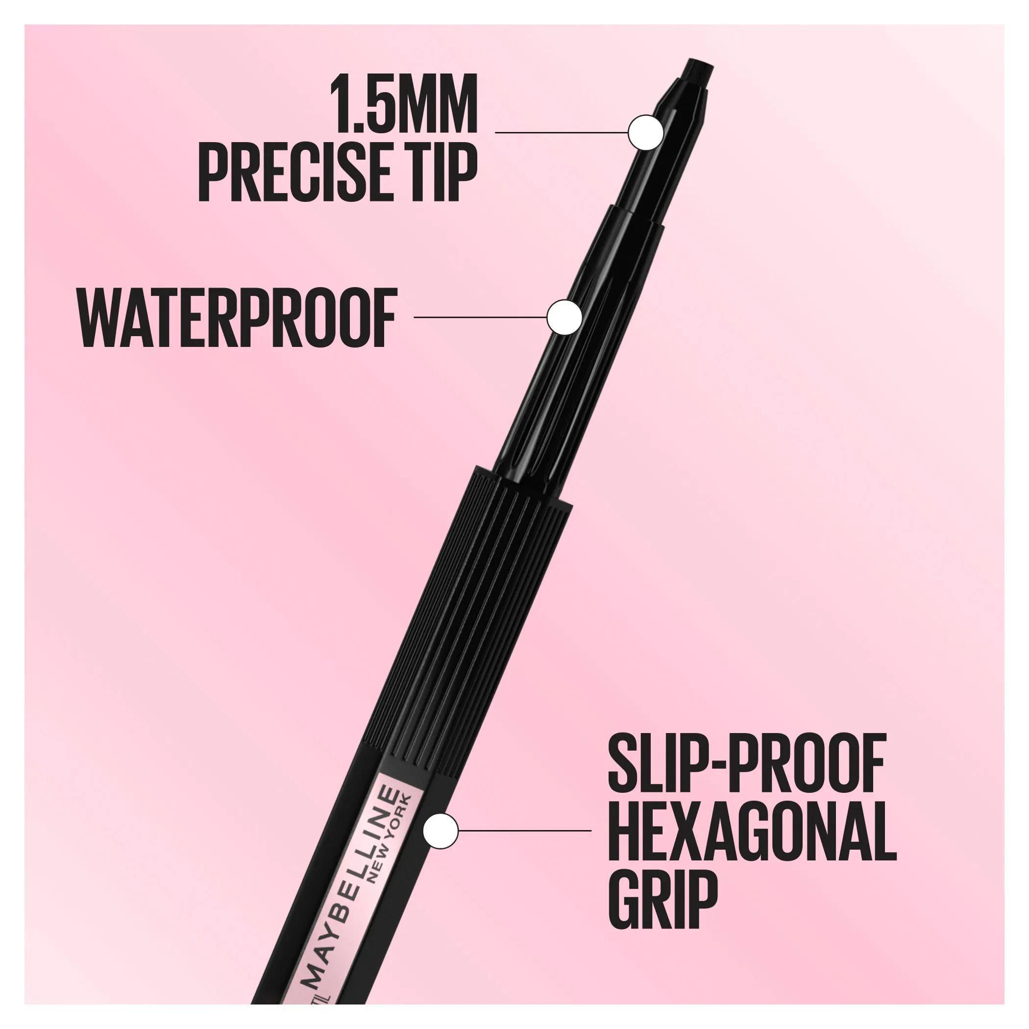Maybelline HYPEREASY NO SLIP EYELINER PENCIL BLACK