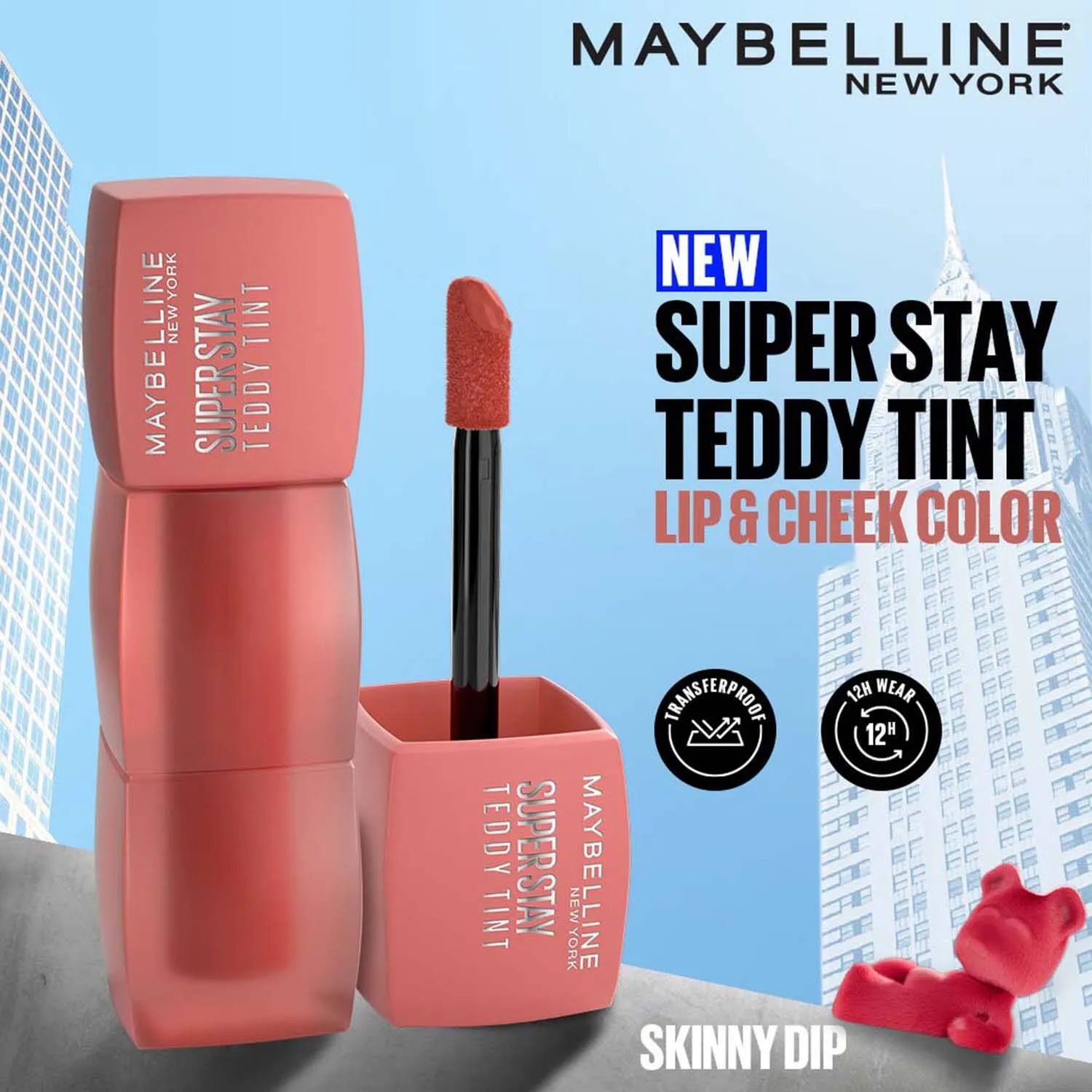 Maybelline New York- Super Stay Teddy Tint 15 Skinny Dip