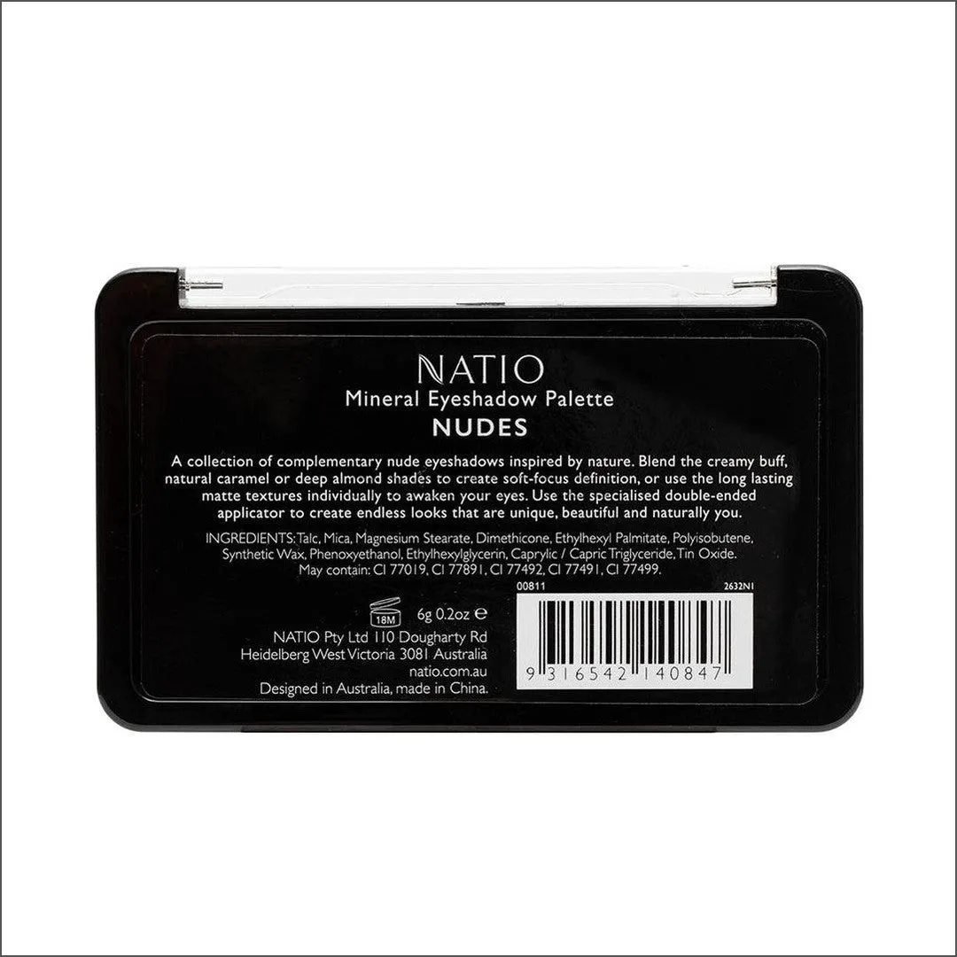 Natio Mineral Eyeshadow Palette Nudes 6g