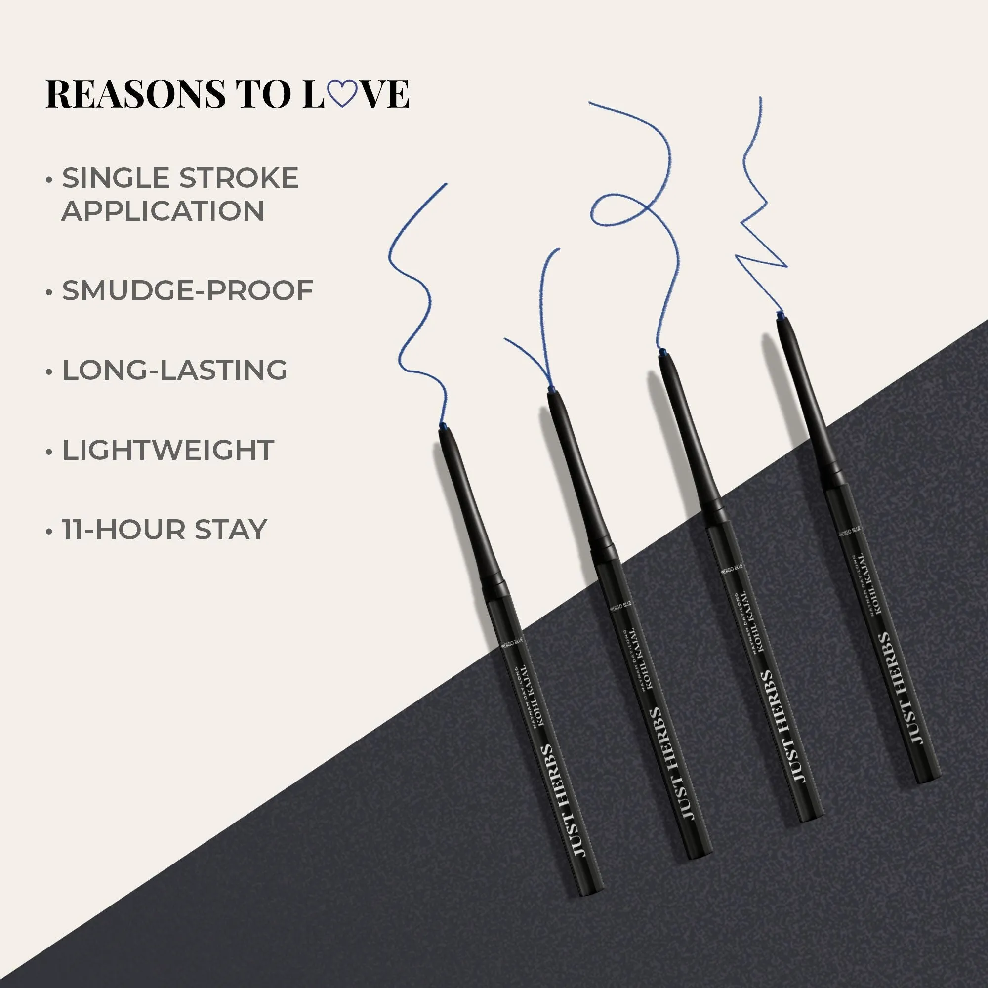 Naynam Day Long Retractable Kajal Indigo Blue - BYOB