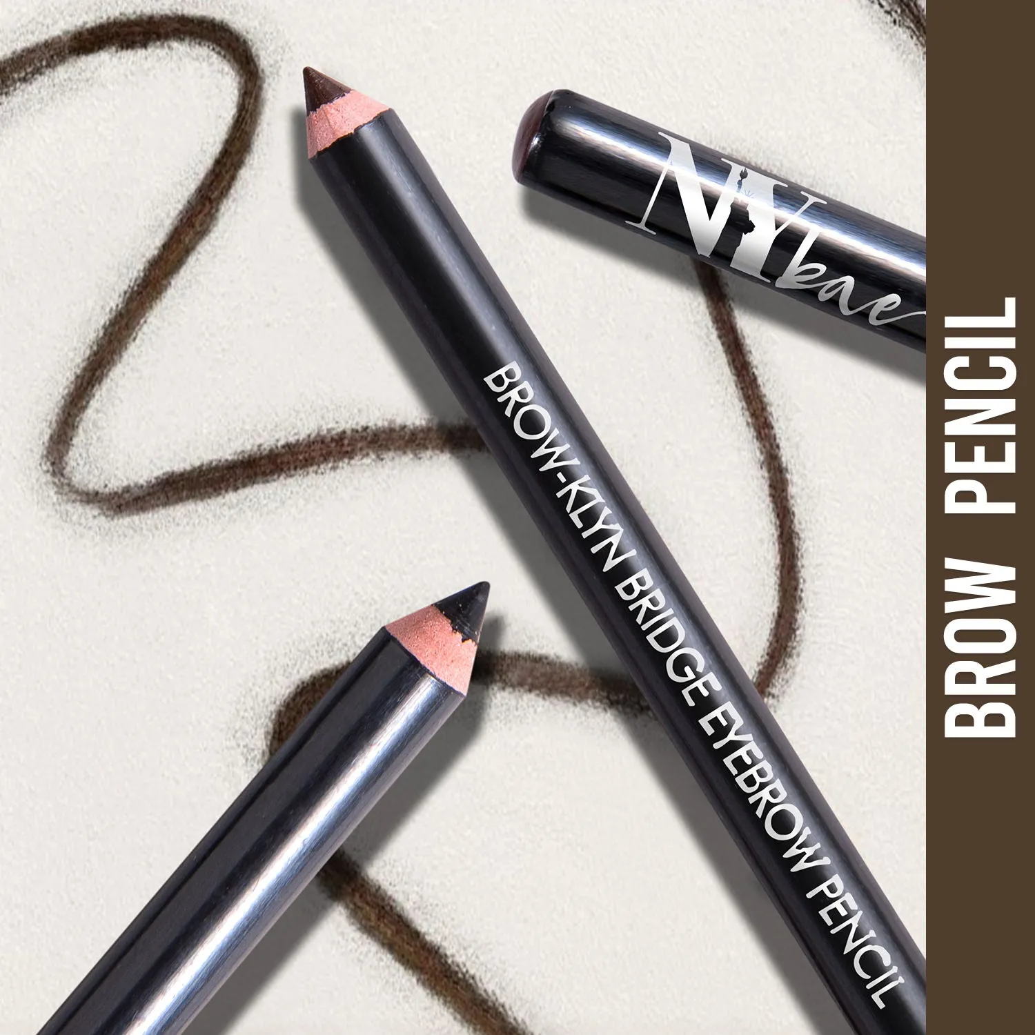 NY Bae Brow-klyn Bridge Eye Brow Pencil| Brown| For Fuller Brows| Smudge Free (1.4 g)
