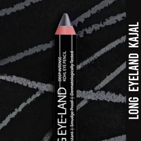 Ny Bae Long Eye-Land | Deep Intense Kajal | Shimmer Finish | High Pigmentation | Enriched with Vitamin E And Castor Oil - Grey