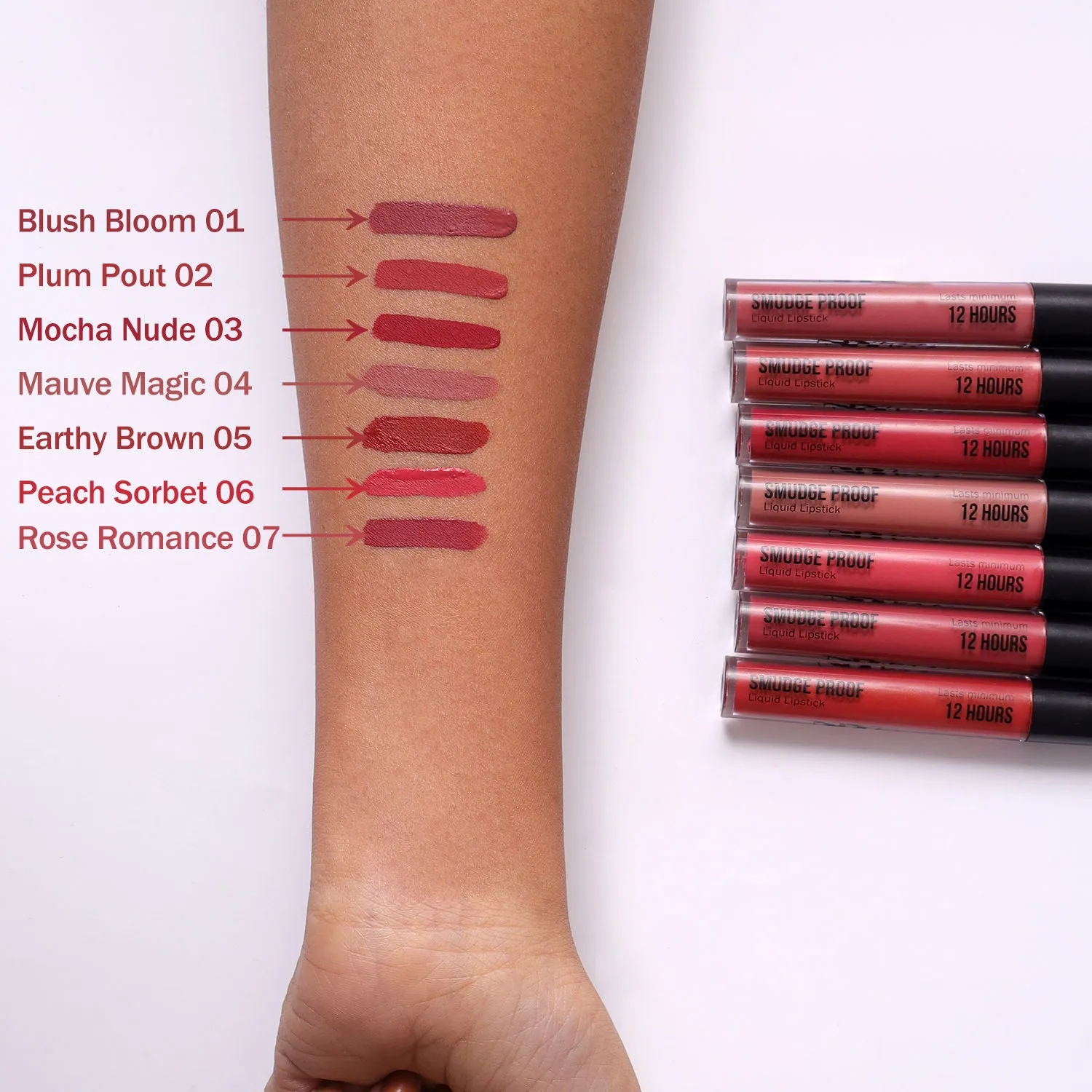 NY Bae Smudge Proof Liquid Lipstick | Lasts Minimum 12 Hours | Super Pigmented | Transfer Proof - Mocha Nude 03