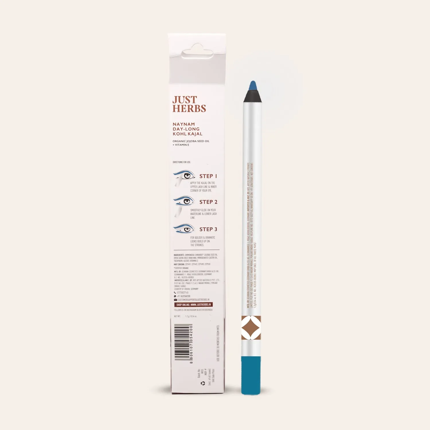 Teal Blue: Naynam Day Long Sharpenable Kajal